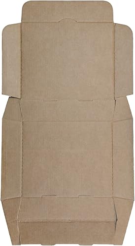 Miniatura 6 de AmerCareRoyal - Caja de catering corrugado de media sartén, contenedor seguro apilable para entrega de alimentos, cajas de cartón para panadería, 13