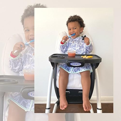 Miniatura 10 de Bibbrella BLW Bibs  Longitud a la rodilla  Manga larga  Pantalones y camisa protector babero para bebé  Se adapta a 6 meses a 3 años  Cobertura