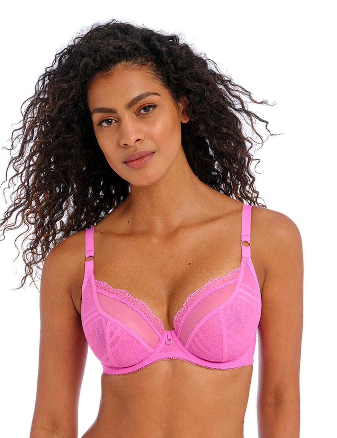 Freya Women's Fatale Underwire Plunge Bra, Candy Blossom, 32F
