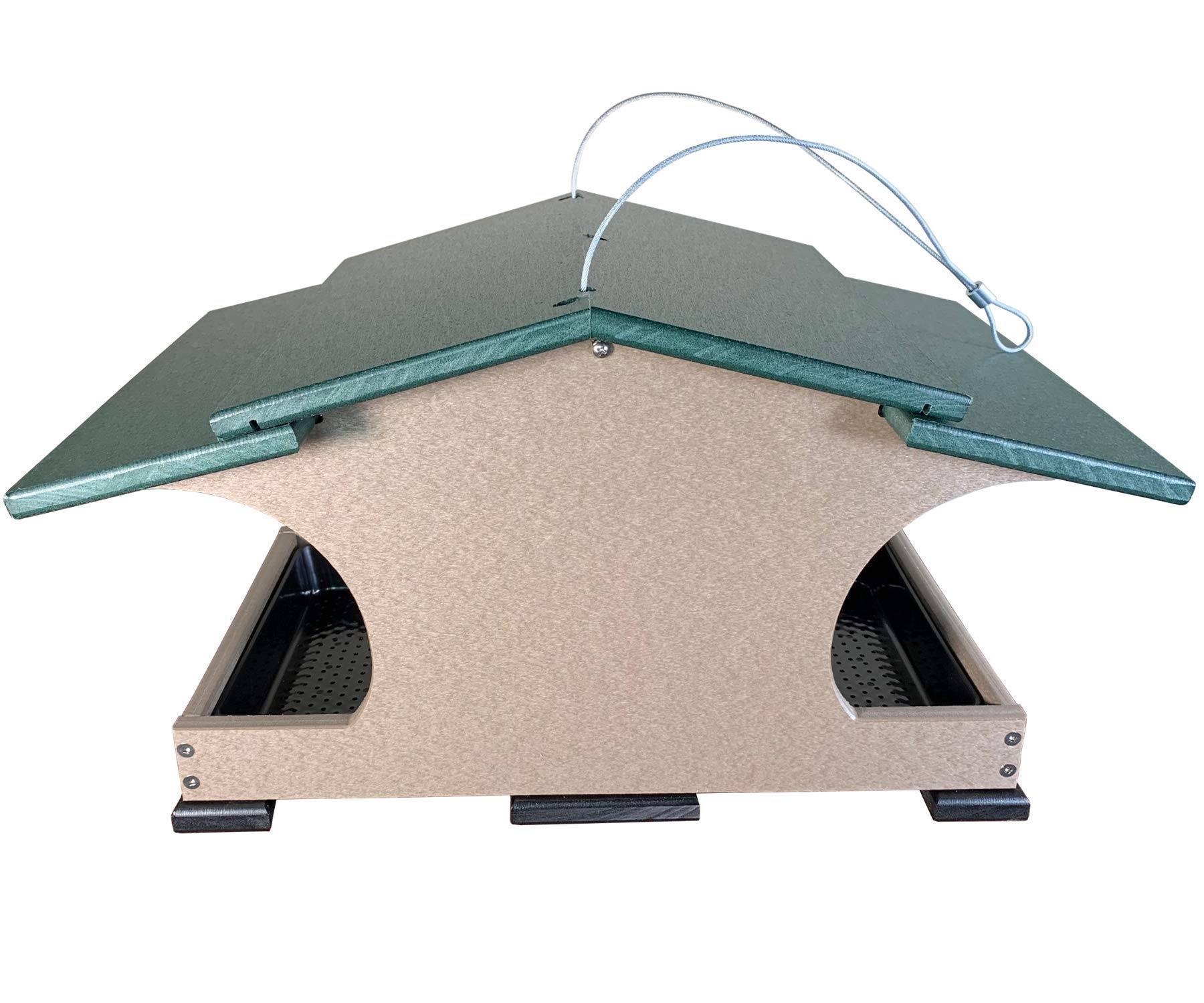 JCS Wildlife Large Poly Hopper Bird Feeder - Mounting Pole Bundles Available! - Picture 39 of 48
