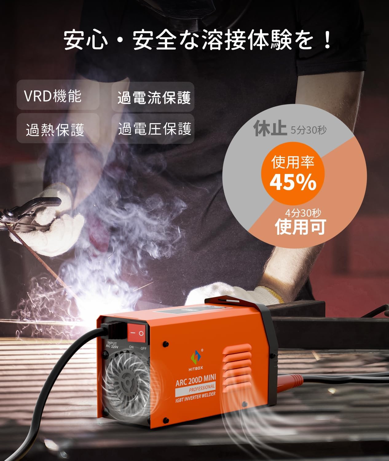 Safety features of the HITBOX ARC200D MINI