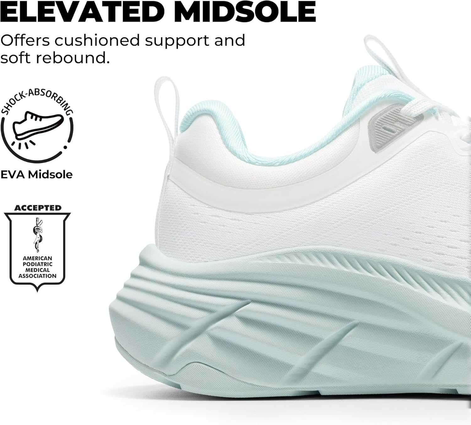 NORTIV 8 Women's Walking Shoes Cushion Comfortable ActiveBreeze Running Tennis Shoes Non-Slip Workout Gym Sports Athletic Breathable Fashion Sneakers - Image 5