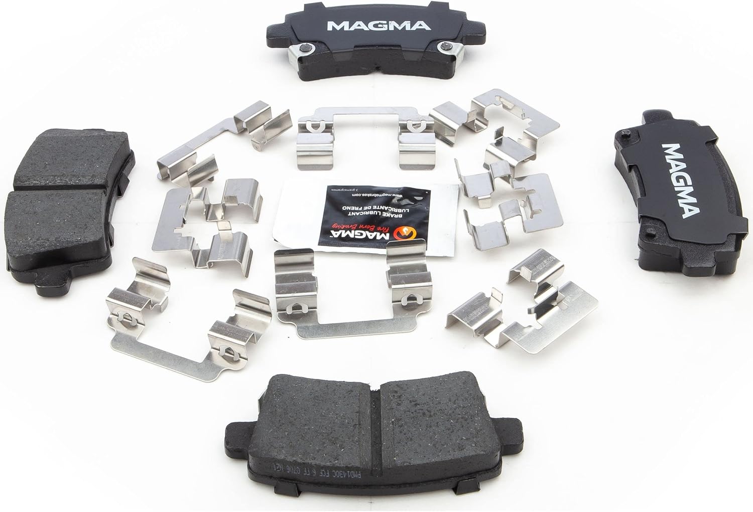 MAGMA Premium PMD1430C Ceramic Brake Pads, Rear