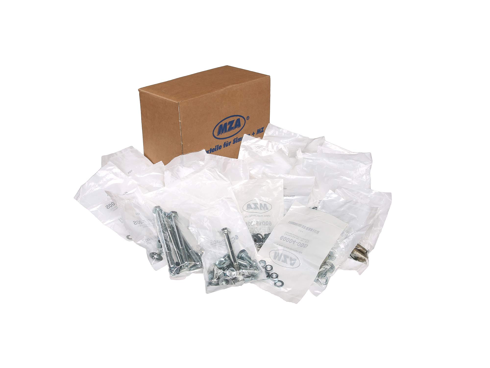 MZA Meyer-Zweiradtechnik 60001-00S Normteile 22 x Set für komplettes Fahrzeug S51, S70 - Basismodell
