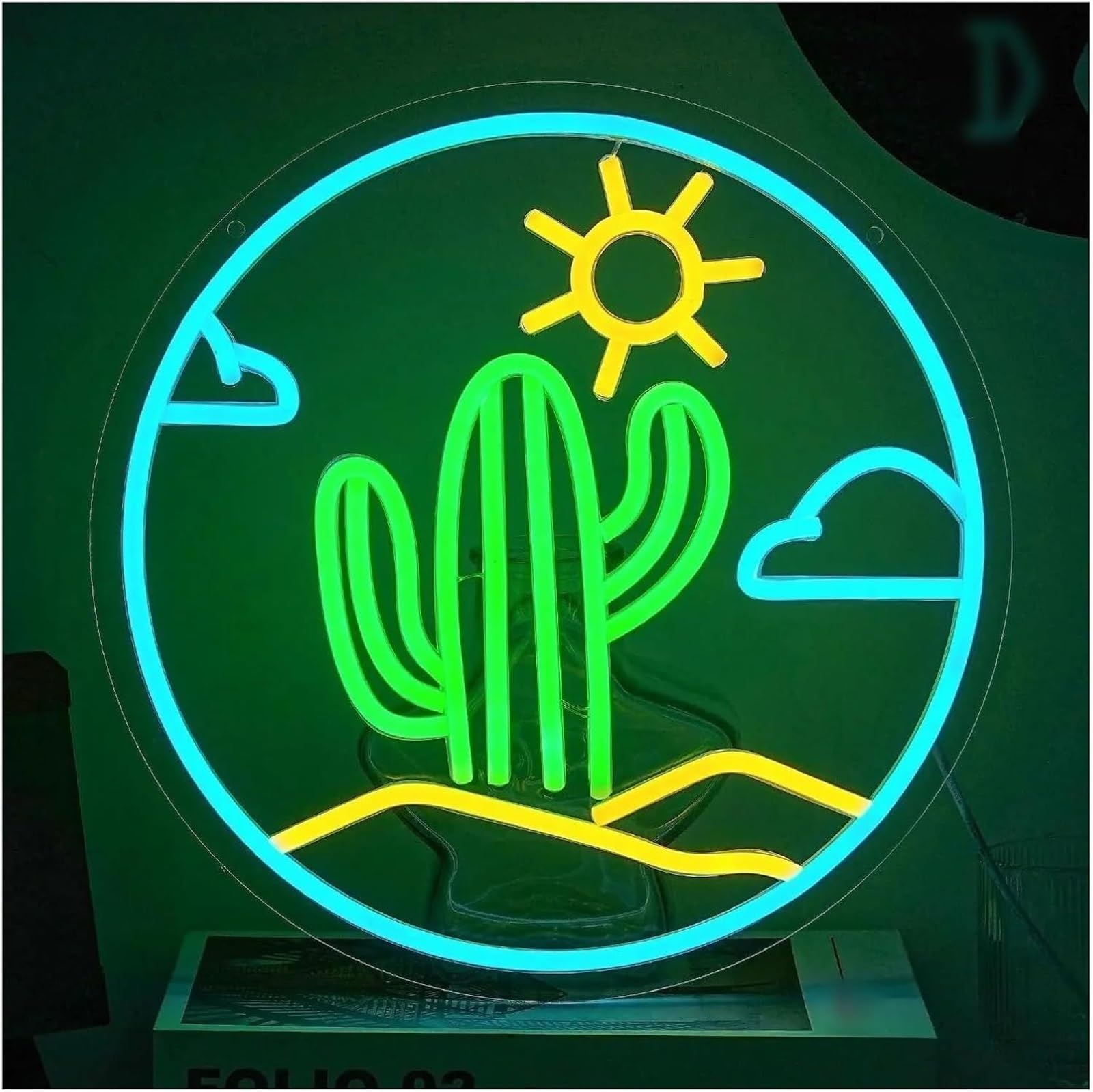 Zynther Neon lamp for neon lamp loanword for Cactus for Sign
