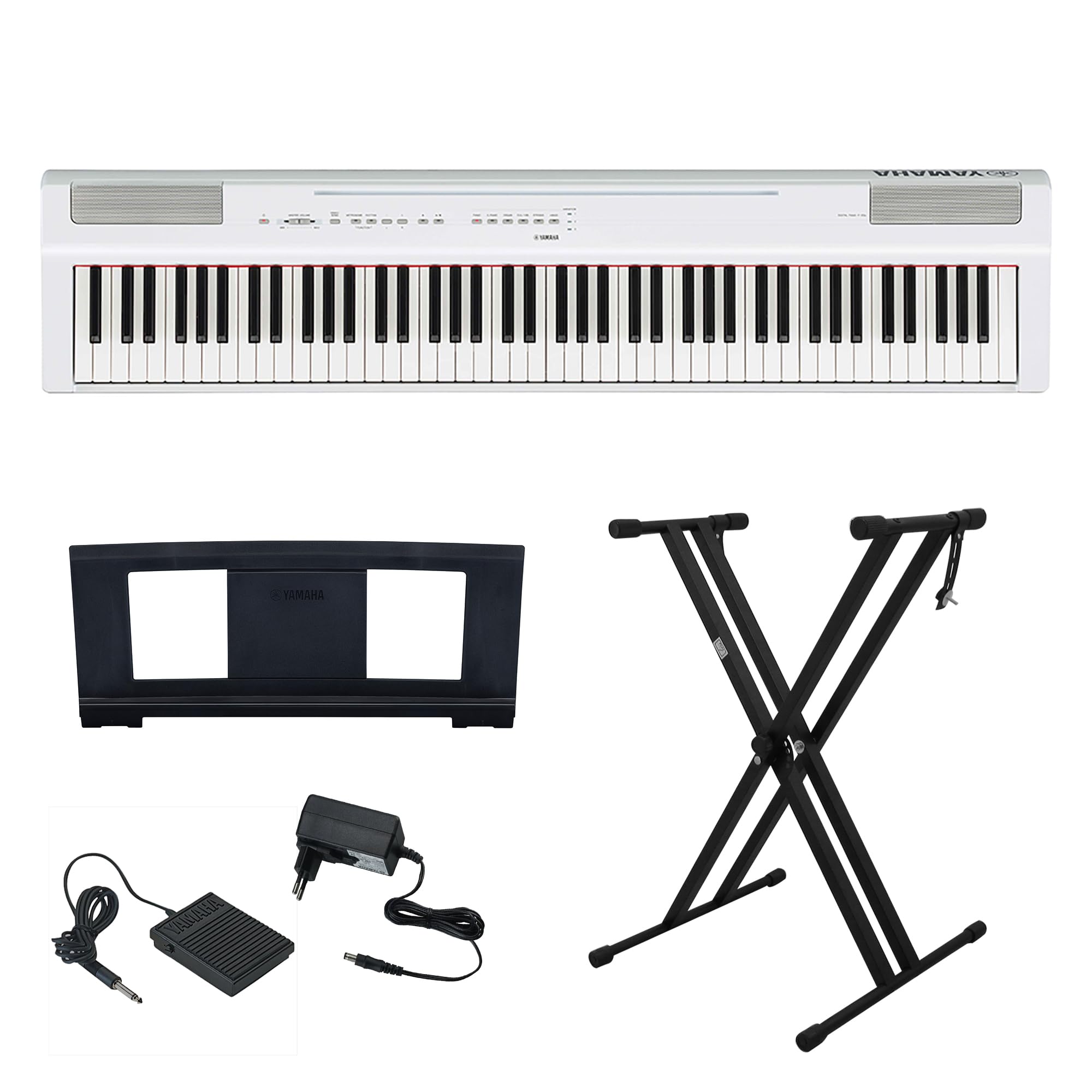 Piano Digital Yamaha P-125A Branco 88 Teclas com Ação Pesada, Som