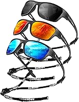 Vista 18 de KALIYADI Gafas de sol polarizadas para hombre, gafas de sol deportivas para conducir, ciclismo, pesca, con protección UV