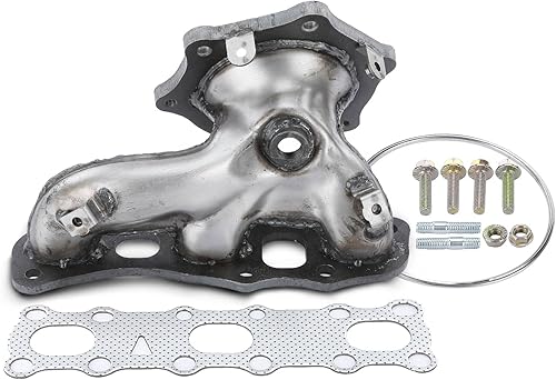 A-Premium Colector de escape izquierdo y derecho con junta y sello compatible con Nissan Altima 07-18, Murano 09-1215-21, Pathfinder 13-20, Maxima