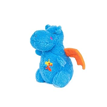 ZippyPaws - Cheeky Chumz Super Soft Squeaker Plush Dog Toy with Unique Sound - Drake The Dragon