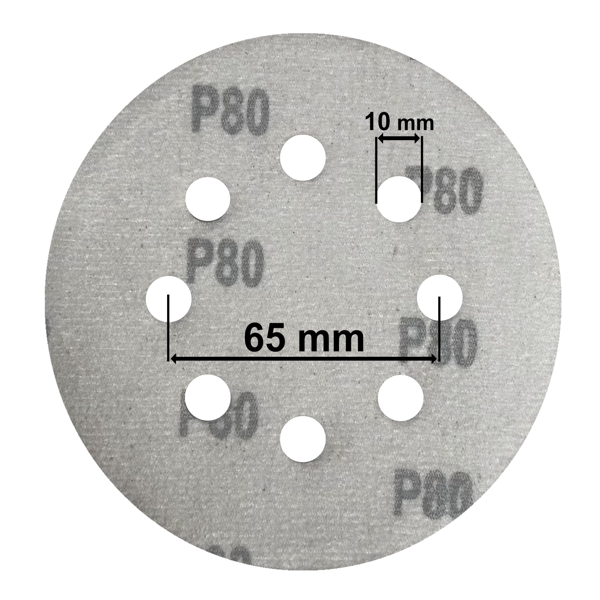 20 Quality 125mm Sanding Discs 8-Holes, Red, 125 mm - Image 4