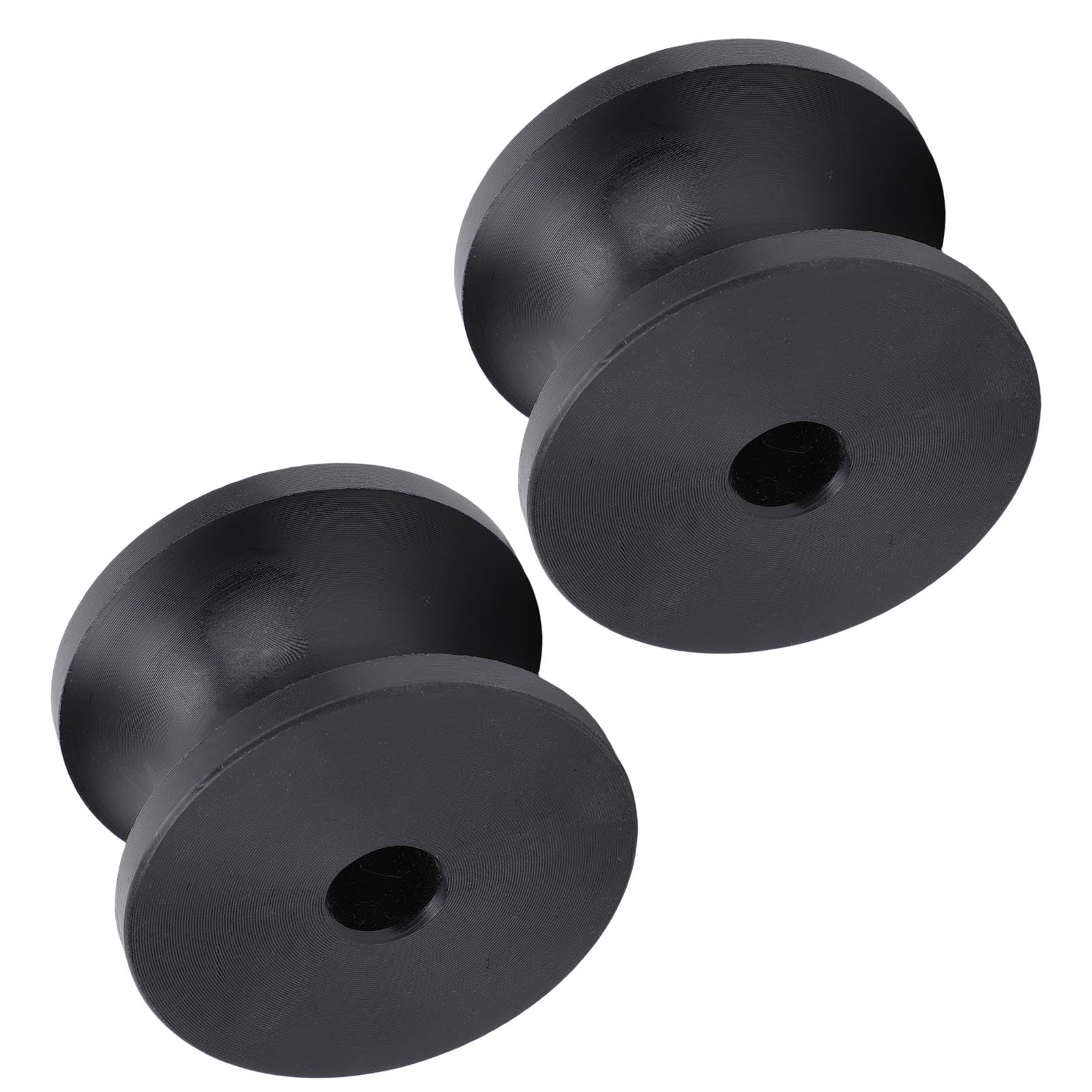 Boat Trailer Roller Marine Trailer Bow Roller Nylon Roller 2.44x1.69in Black for Yacht Lifeboat Jet Ski with High Toughness Design