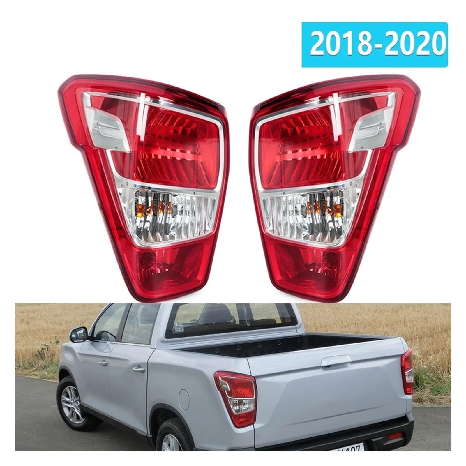 SsangYong tylne światło dla Musso 2018-2020 Halogen do samochodu, tylne kierunkowskazy, światła stopu, światła przeciwmgielne, akcesoria samochodowe, zespół świateł tylnych