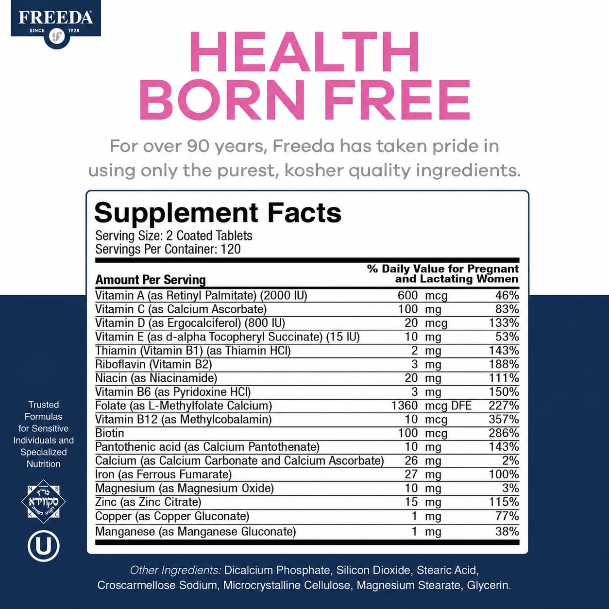 FREEDA Mini Prenatal Vitamins for Pregnant Women – 240 Tiny Tablets — Amazon image 5