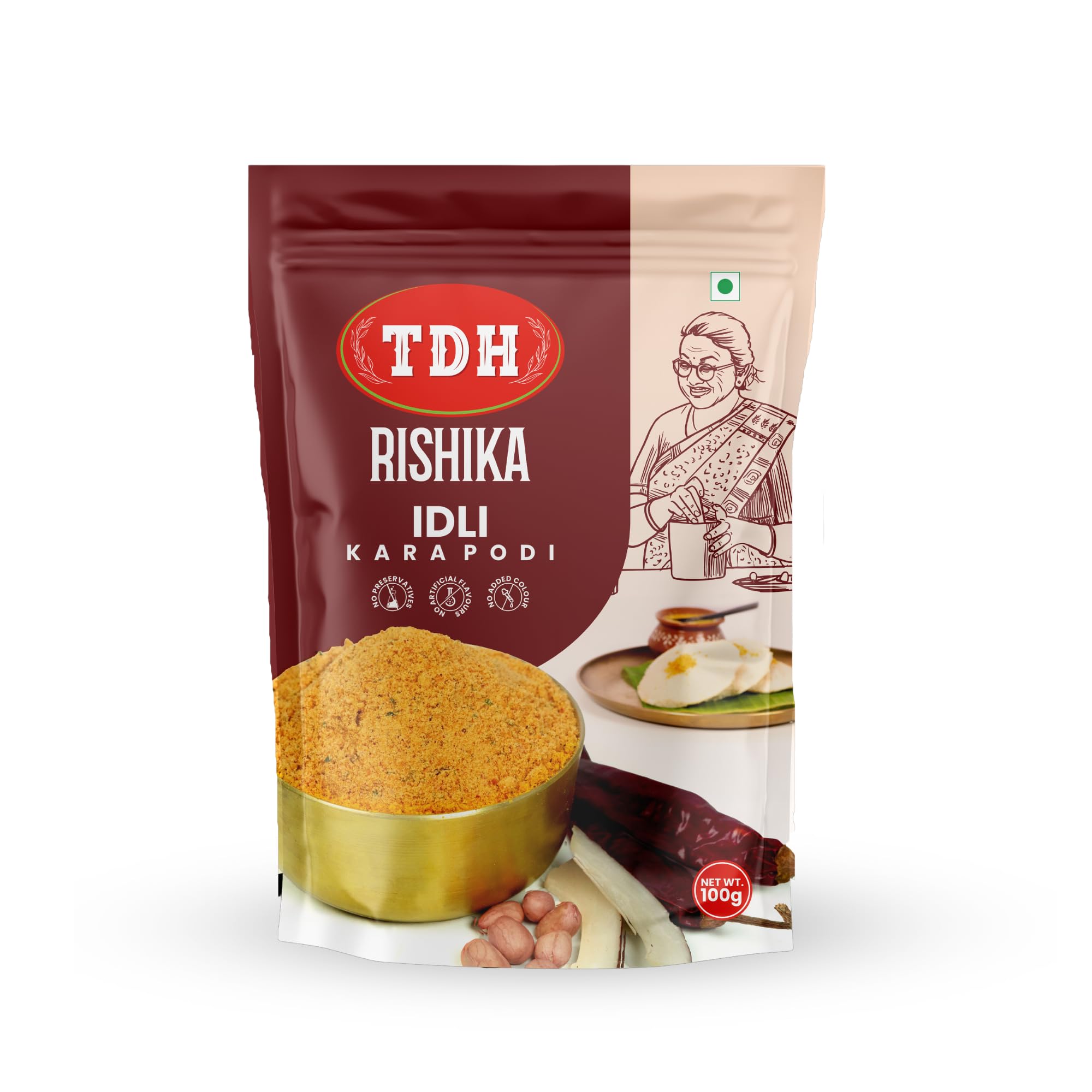 Tenali Double Horse Foods - Rishika Idli Karam Podi: Authentic South Indian Flavor for Perfect Idlis