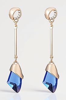 Shining Diva Fashion AAA Quality 18k Gold Plated Crystal Earrings For Women & Girls