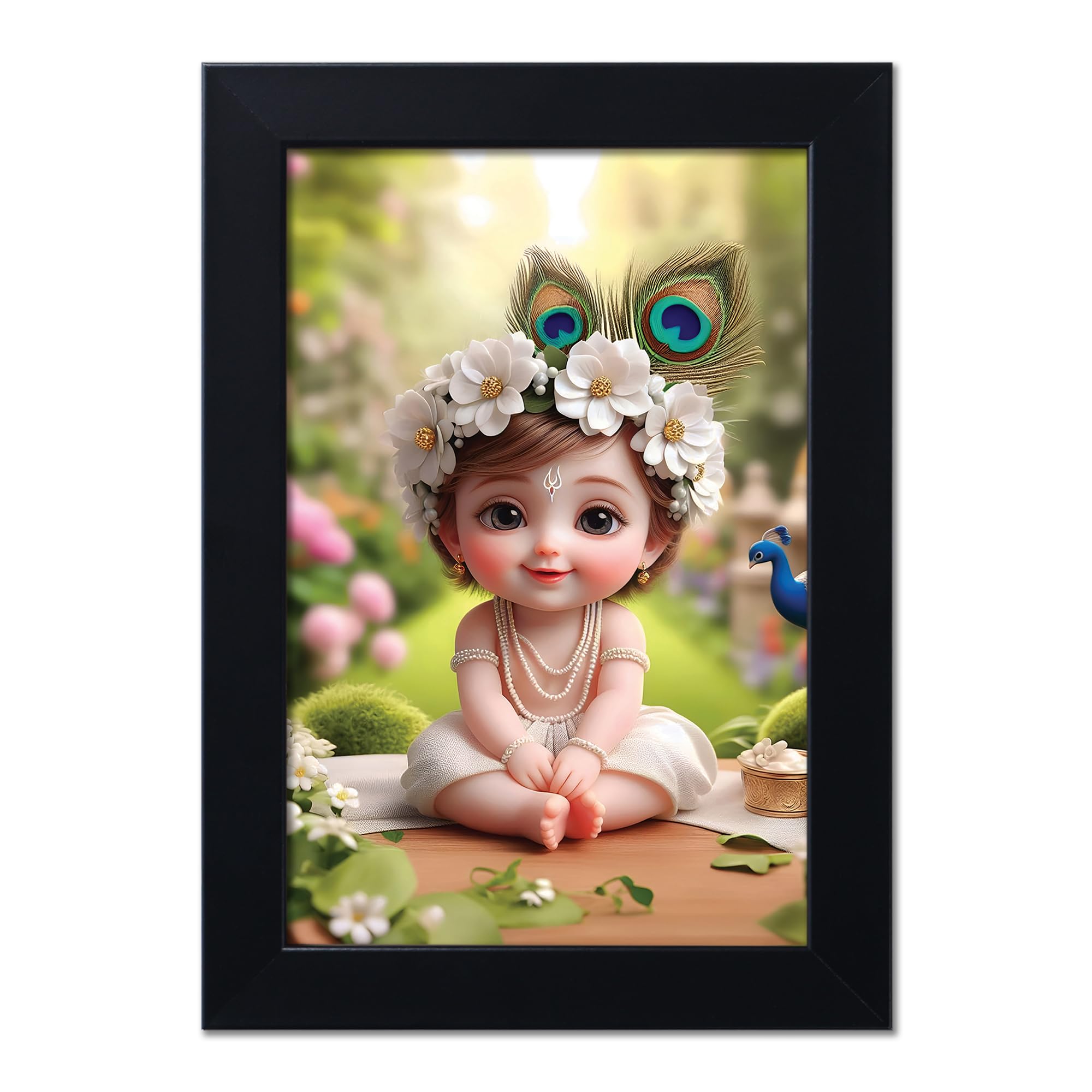 Baby Krishna Photo Frame - Kanha Ji Gift -28