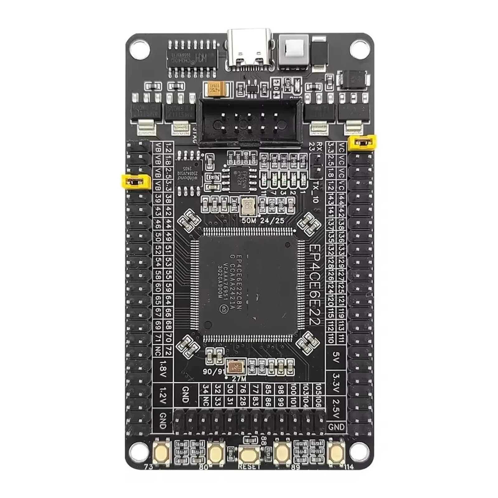 Scheda di sviluppo FPGA Altera Cyclone IV Scheda centrale EP4CE6E22C8N con porta JTAG 88x51mm for l'apprendimento di Verilog