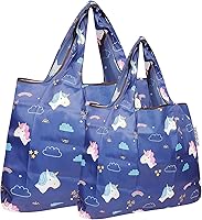 Vista 19 de allydrew Large & Small Foldable Tote Nylon Reusable Grocery Bags, Set of 2