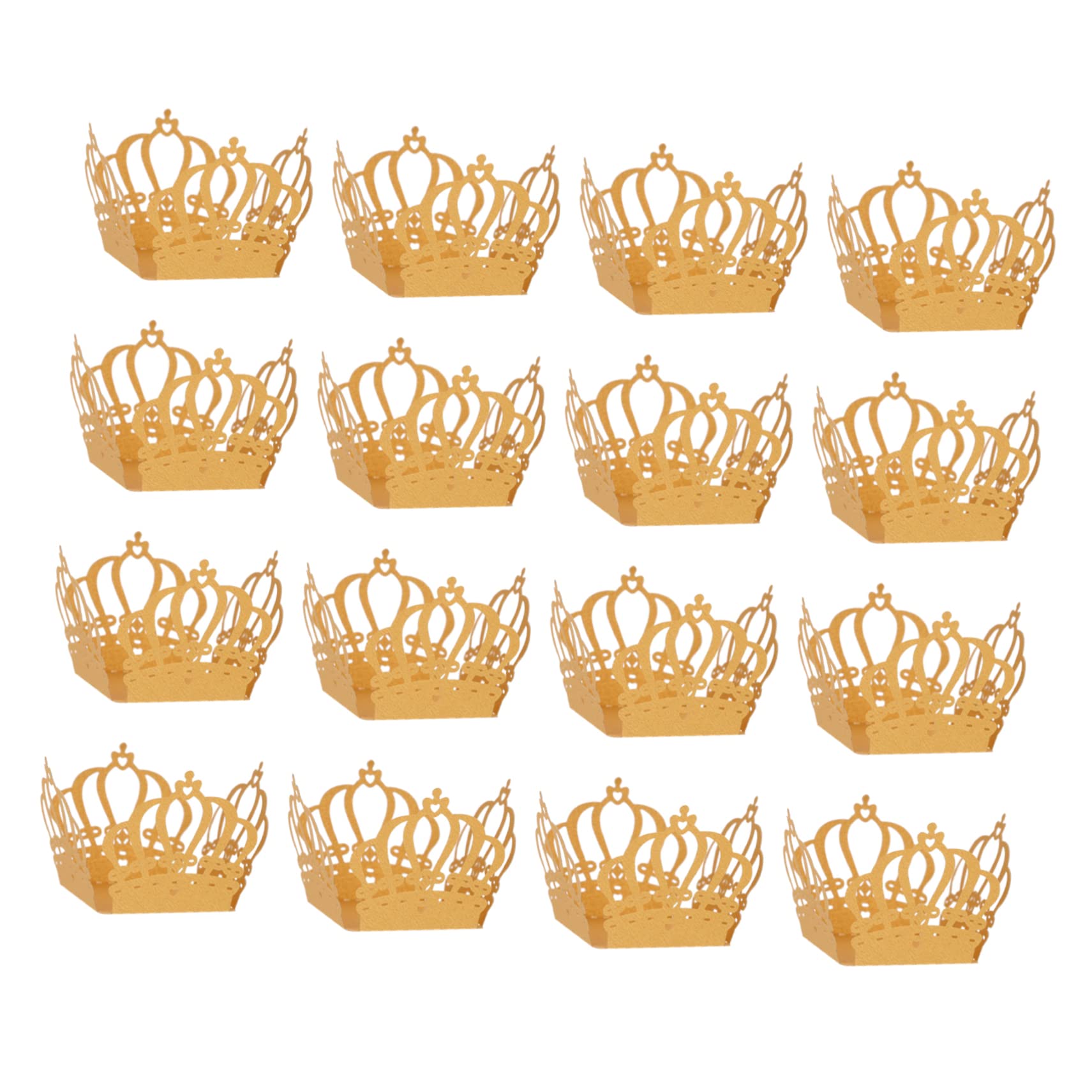 Cabilock 50Pcs Crown Shape Chocolate Paper Trays Elegant Dessert Wrapping Paper for Weddings and Parties Lightweight and High Performance Chocolate Packaging