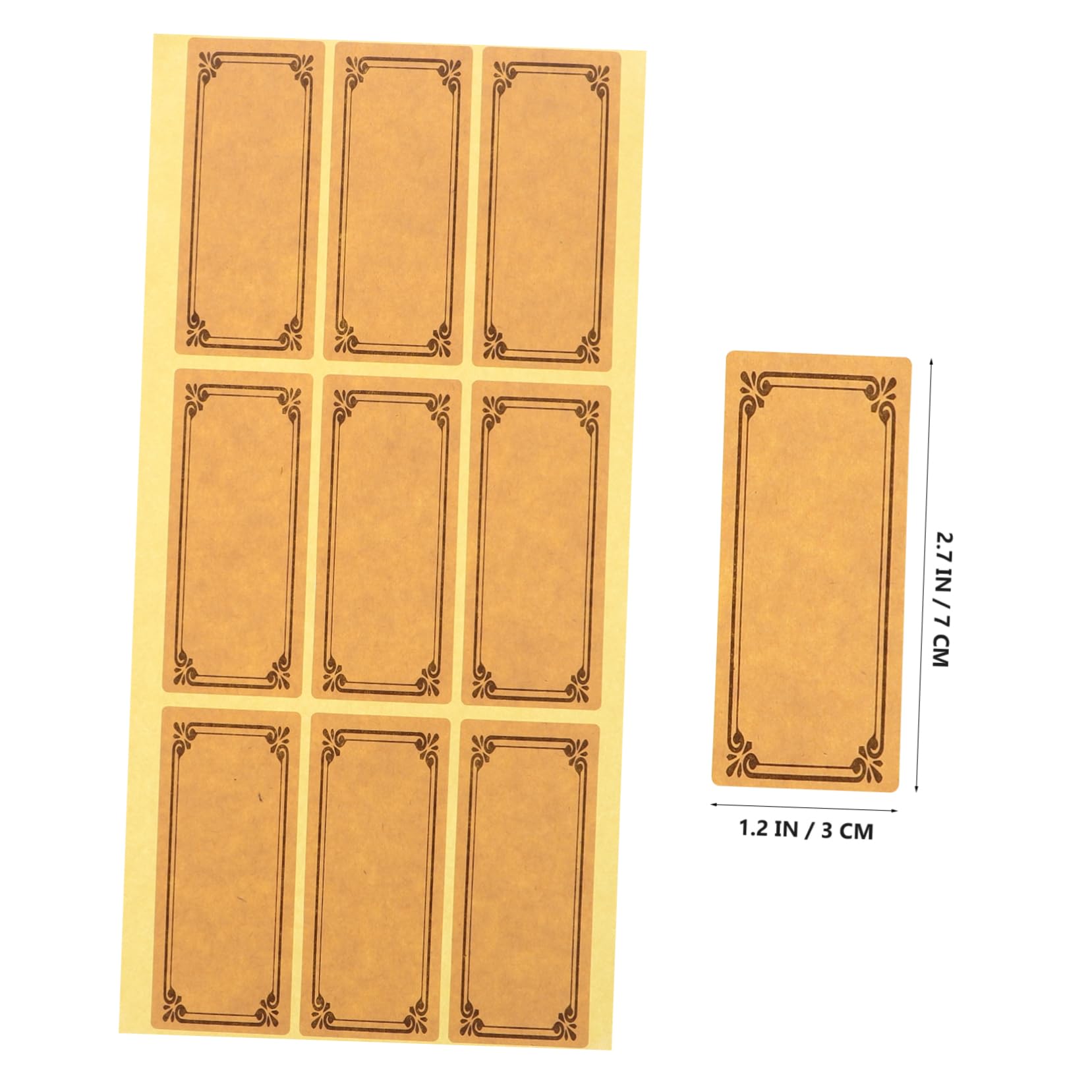 OUNONA Custom Paper Wine Bottle Stickers Handwrite Your Labels Easy Apply Remove Wide Compatibility