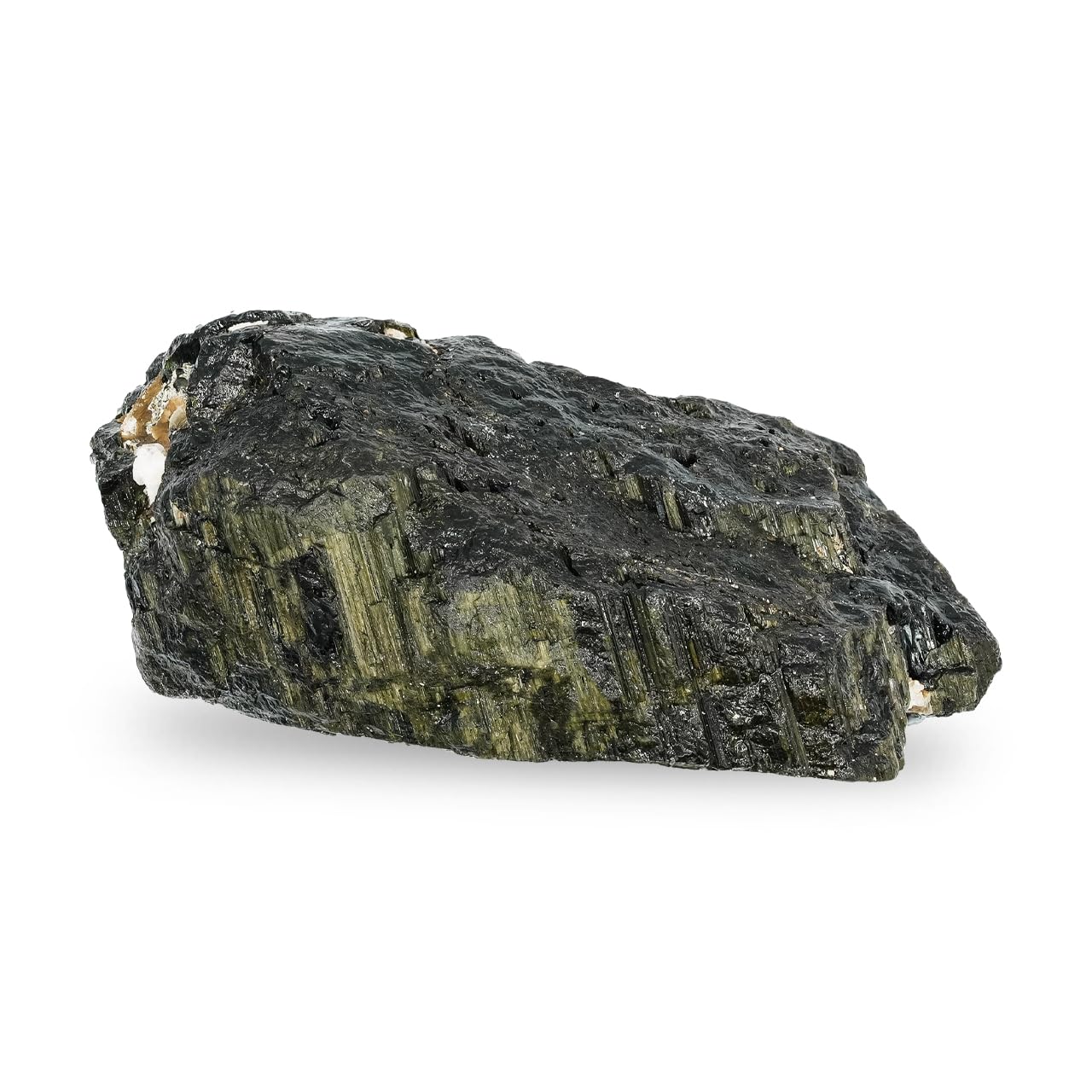 Starborn Cristallo naturale grezzo di tormalina verde scuro, 1 pezzo, grande, Large, Pietra preziosa, Tormalina verde