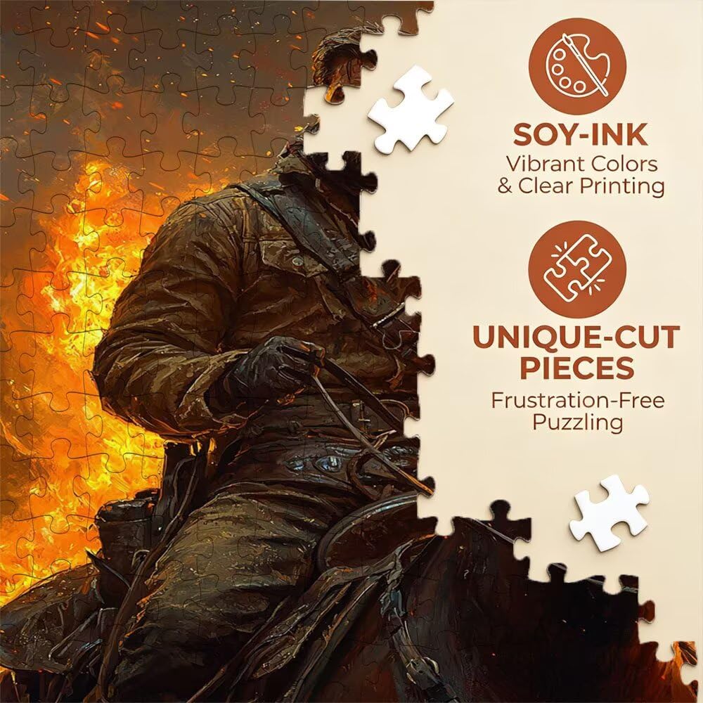 Puzzle 6000 sztuk, męskie płomienie puzzle dla dorosłych 6000, drewniane puzzle, klasyczne gry edukacyjne, niemożliwe wyzwanie, rodzina gier, kreatywny prezent DX0YL1-727