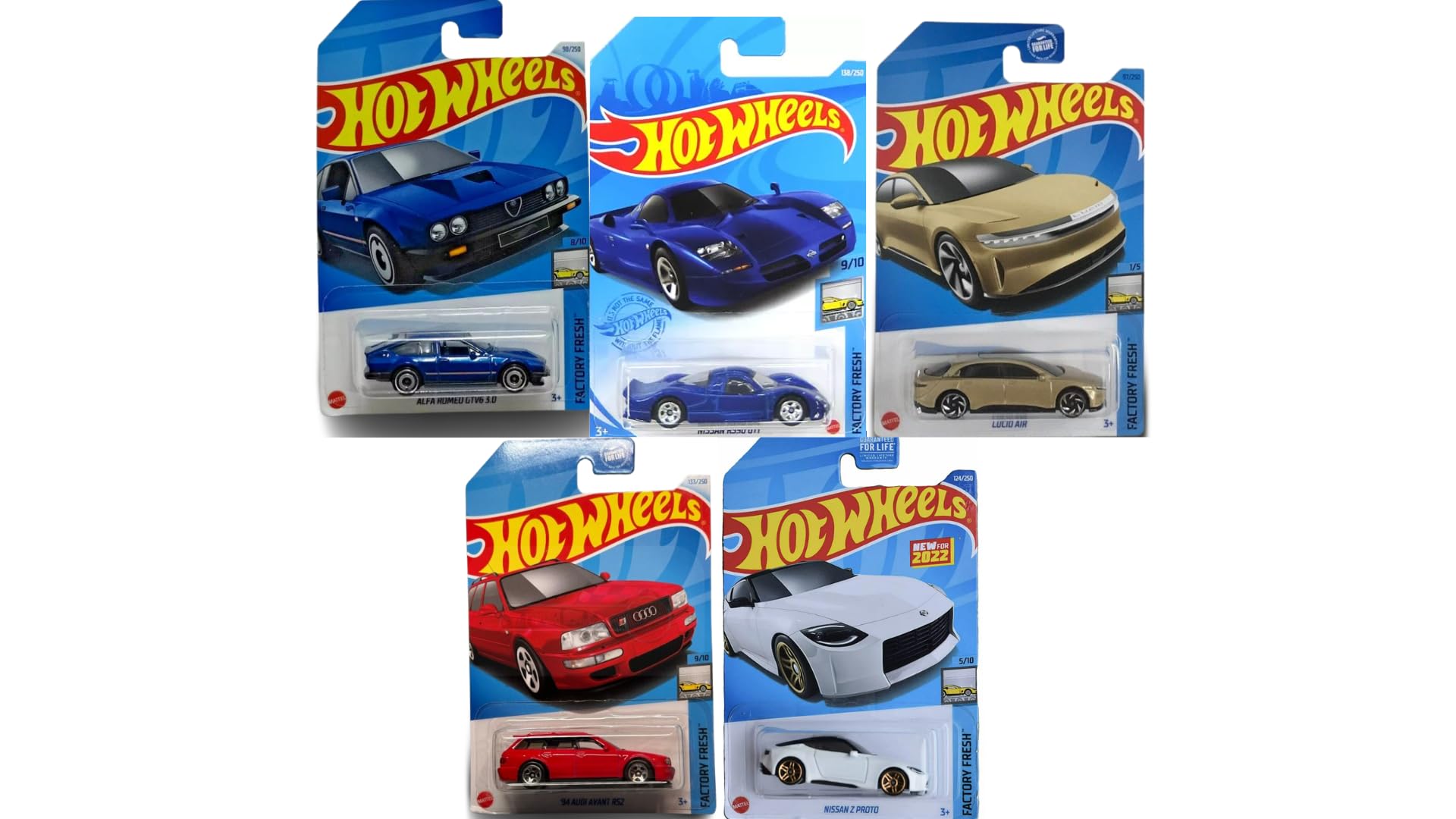 Hot Wheels Factory Fresh Die-Cast Cars, 5-Pack, Random Factory