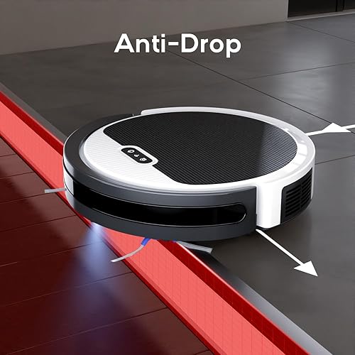 Miniatura 3 de V3 Robot aspiradora y trapeador, limpiador combinado 3 en 1 para el hogar con pelo de mascotas y suelo duro, succión de 5000 Pa, tiempo de