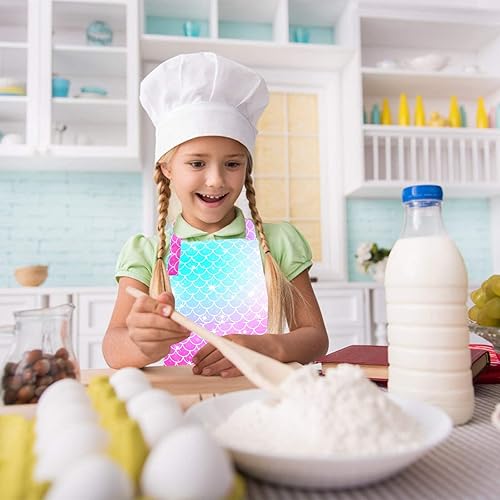 Miniatura 4 de Delantales para niños Niñas Rainbow Unicorn Delantal Niños Kichen Chef Delantales Smock