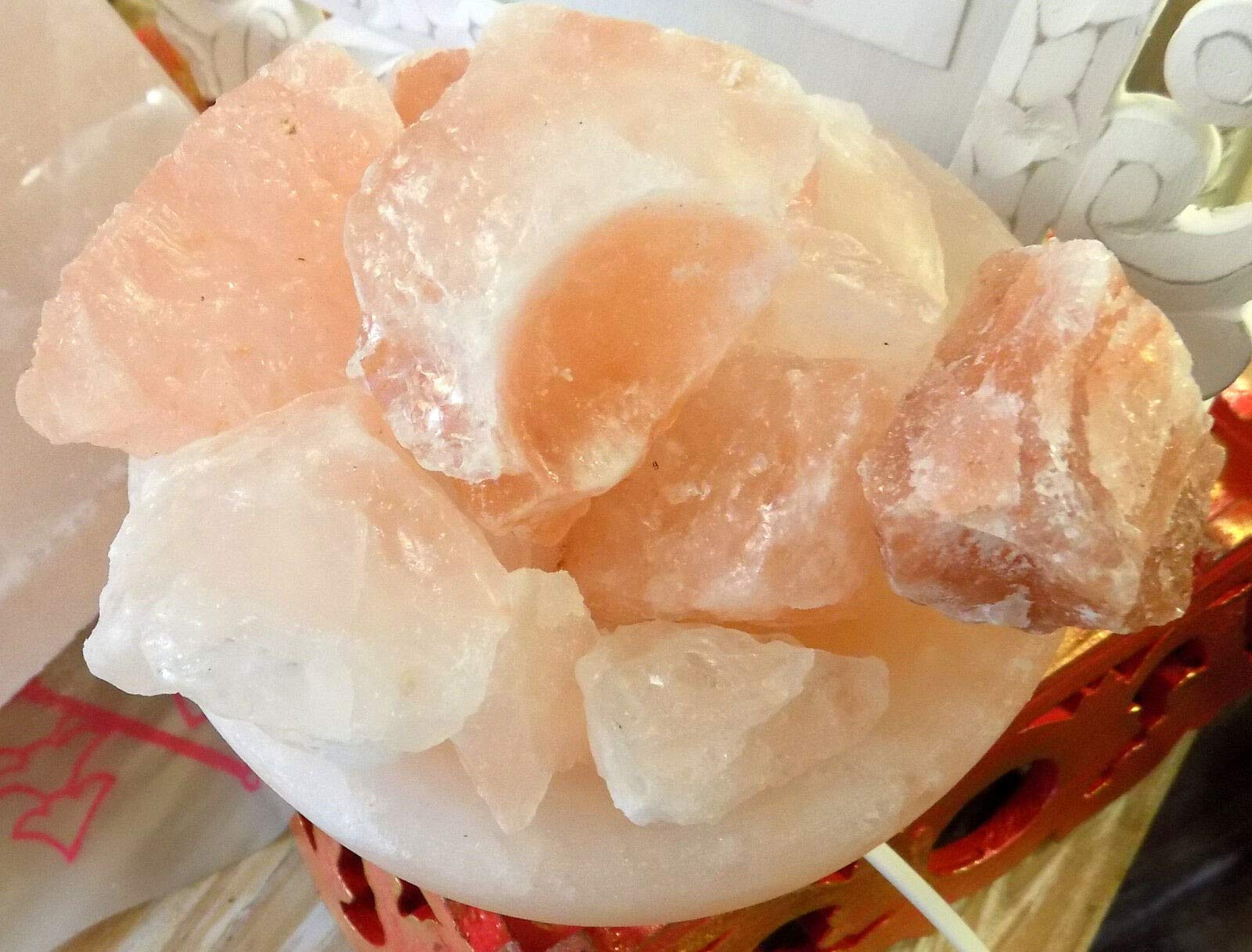 Lámpara de sal Brasero cm 15 kg 2/3, sal del Himalaya Grotette Tibet Sal Rosa