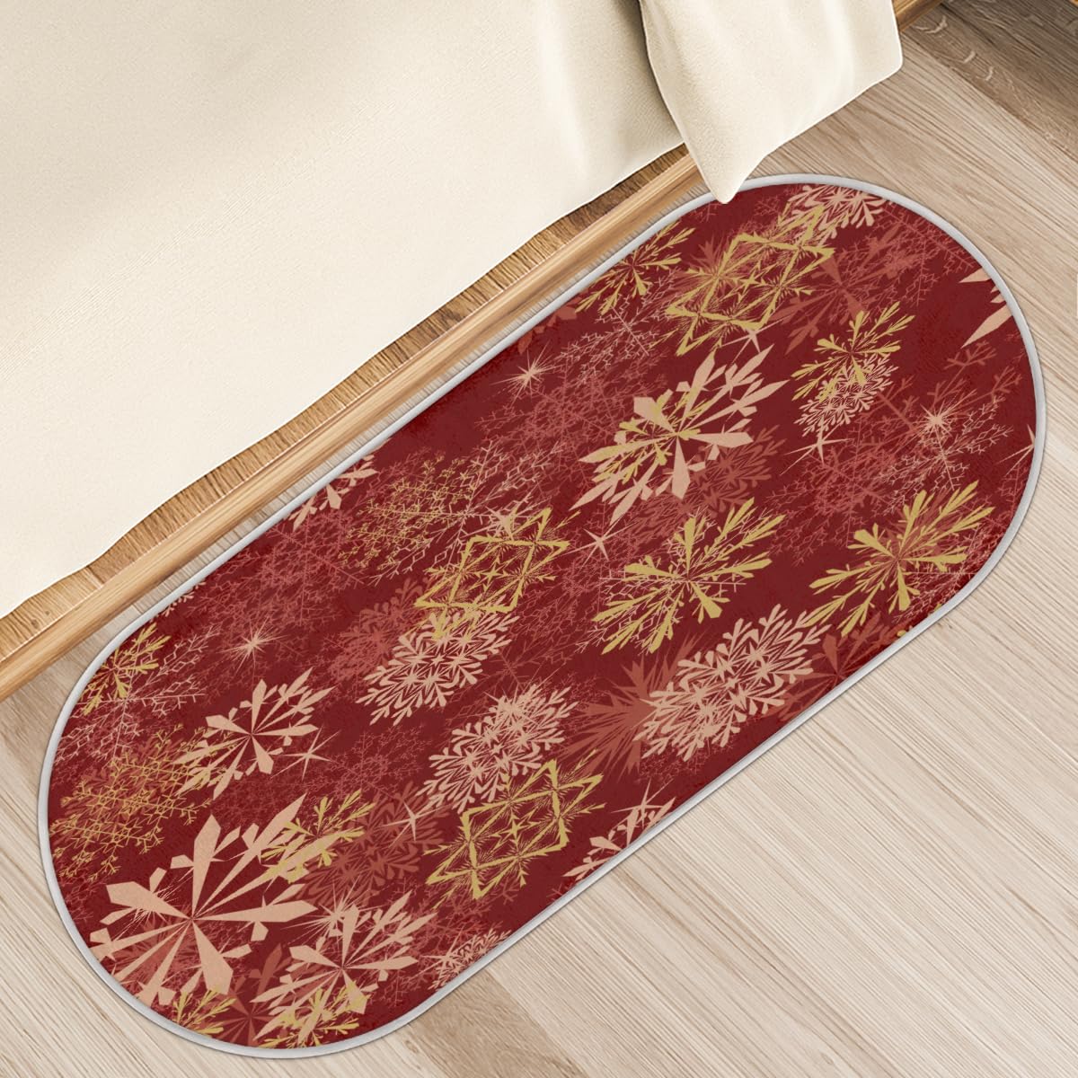Tapis de Noël cuisine chambre salle de bain antidérapant 50 x 120 cm