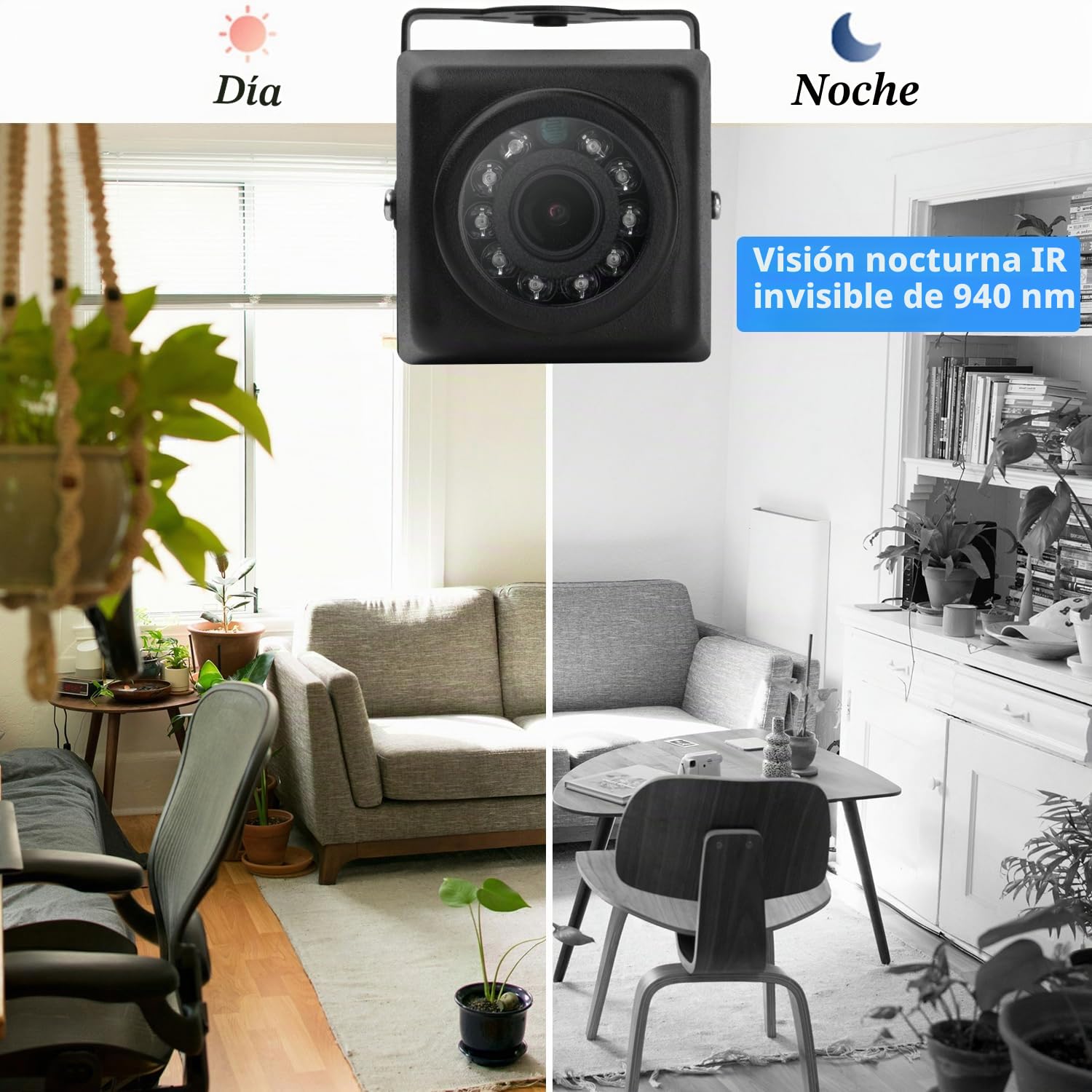 Cámara IP mini POE de 5 MP, para exteriores IP65, resistente al agua, Ultra HD 2880 x 1620, visión nocturna por infrarrojos, objetivo de 3,6 mm, 75°FOV, detección de movimiento, APP/NVR/PC