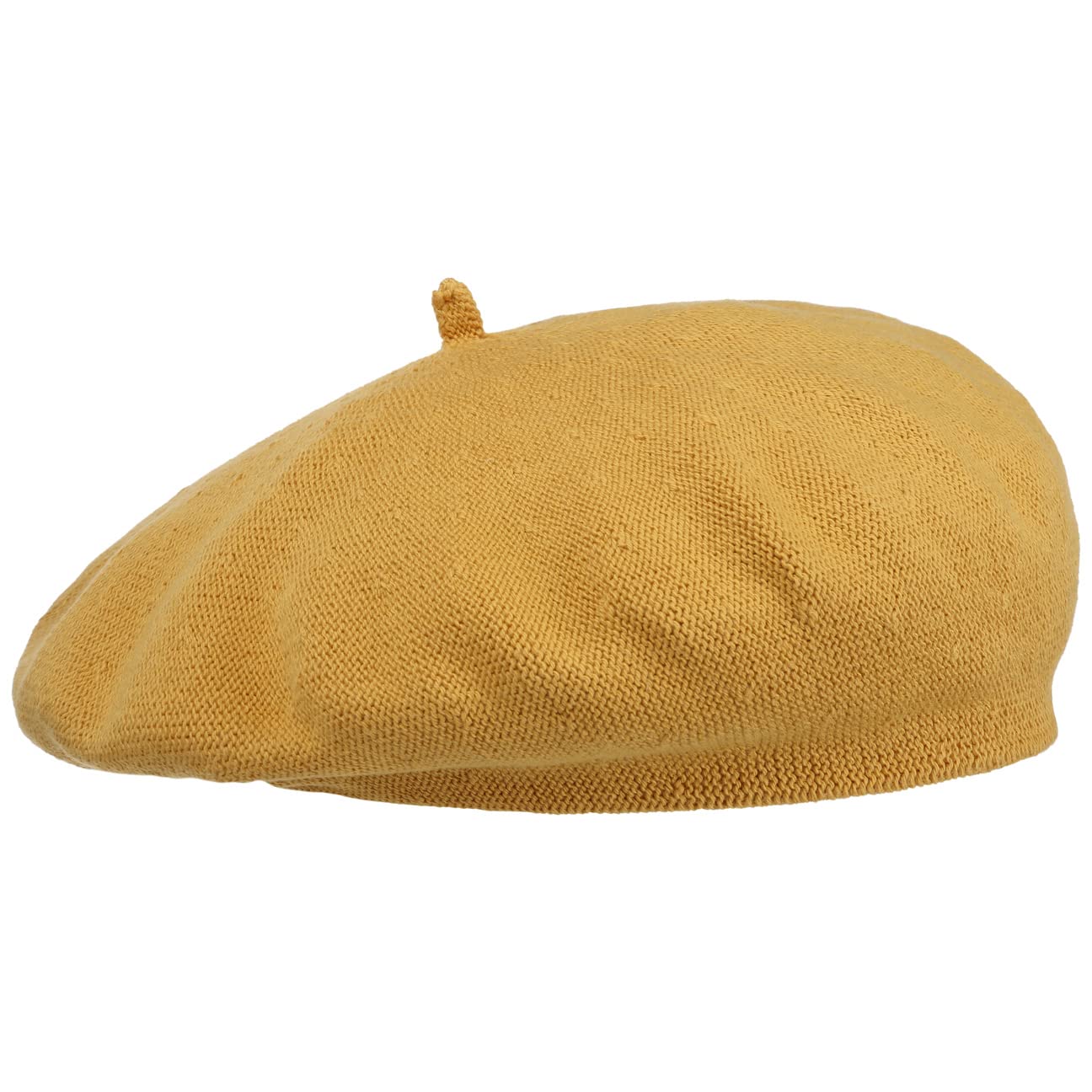 Lipodo Bay of Biscay Cotton Beret Women - Made of 100% Cotton - French hat for Spring/Summer - Artist hat Yellow