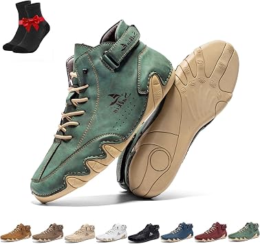 Vogany Shoes Orthopedic Sneakers Women & Men, High Heel Hiking Shoes Barefoot Shoes, Lightweight Casual Sneakers Green,260