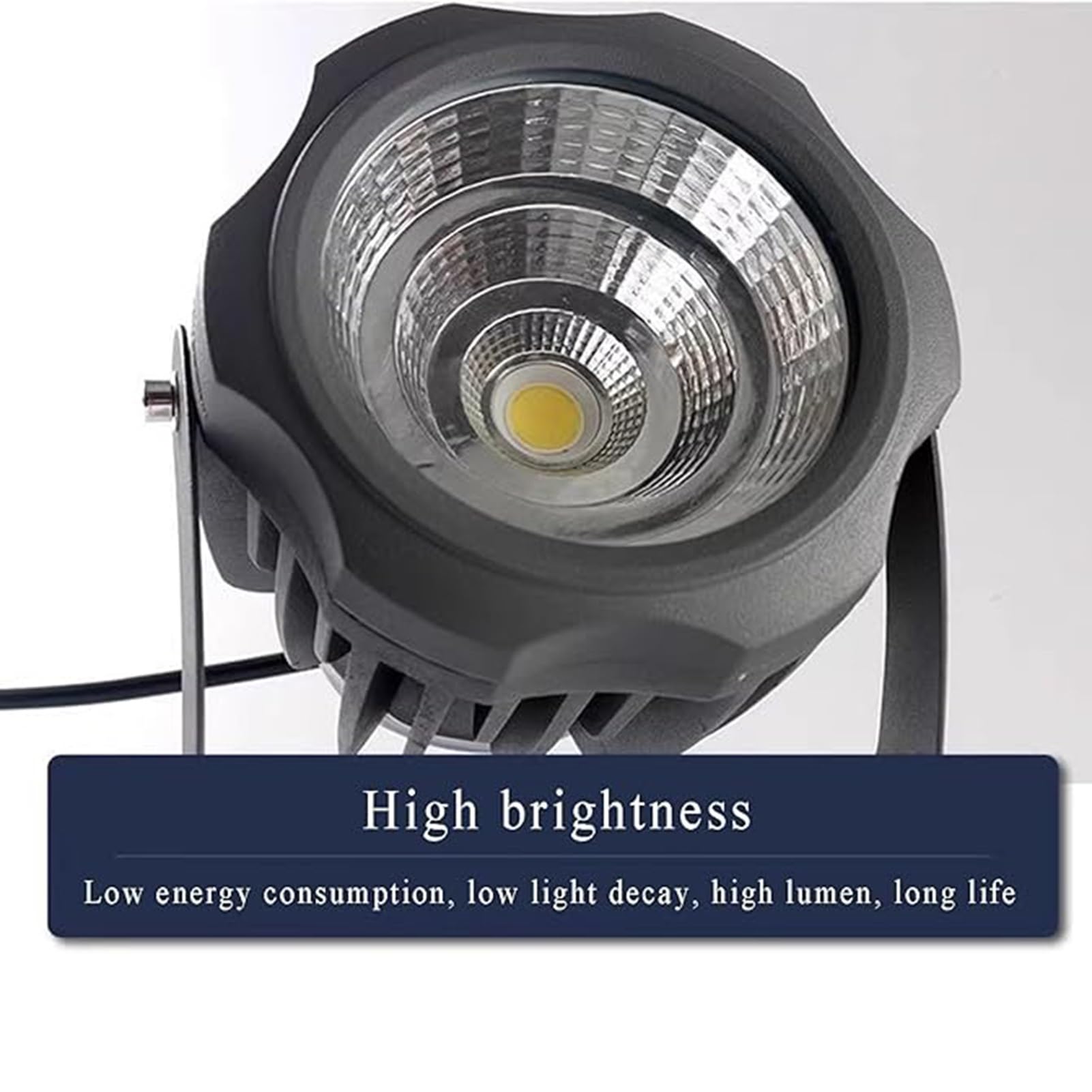 Focos Para Árboles - Foco LED Impermeable IP65, Luces De Jardín De Césped De Bajo Voltaje DC12/24V, Reflector COB Giratorio Para Exteriores, Para Plazas, Parques, Villas(Warm White,30W-DC12V)