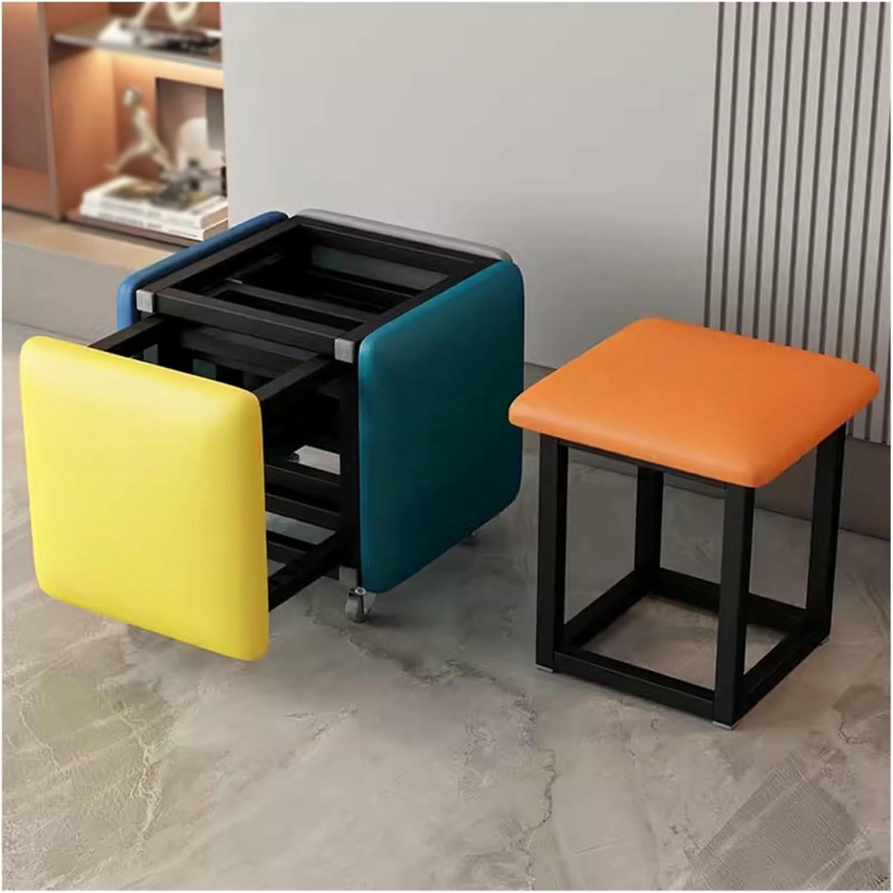 Chaise de vinaigrette pouf maquillage modulable 5 en 1