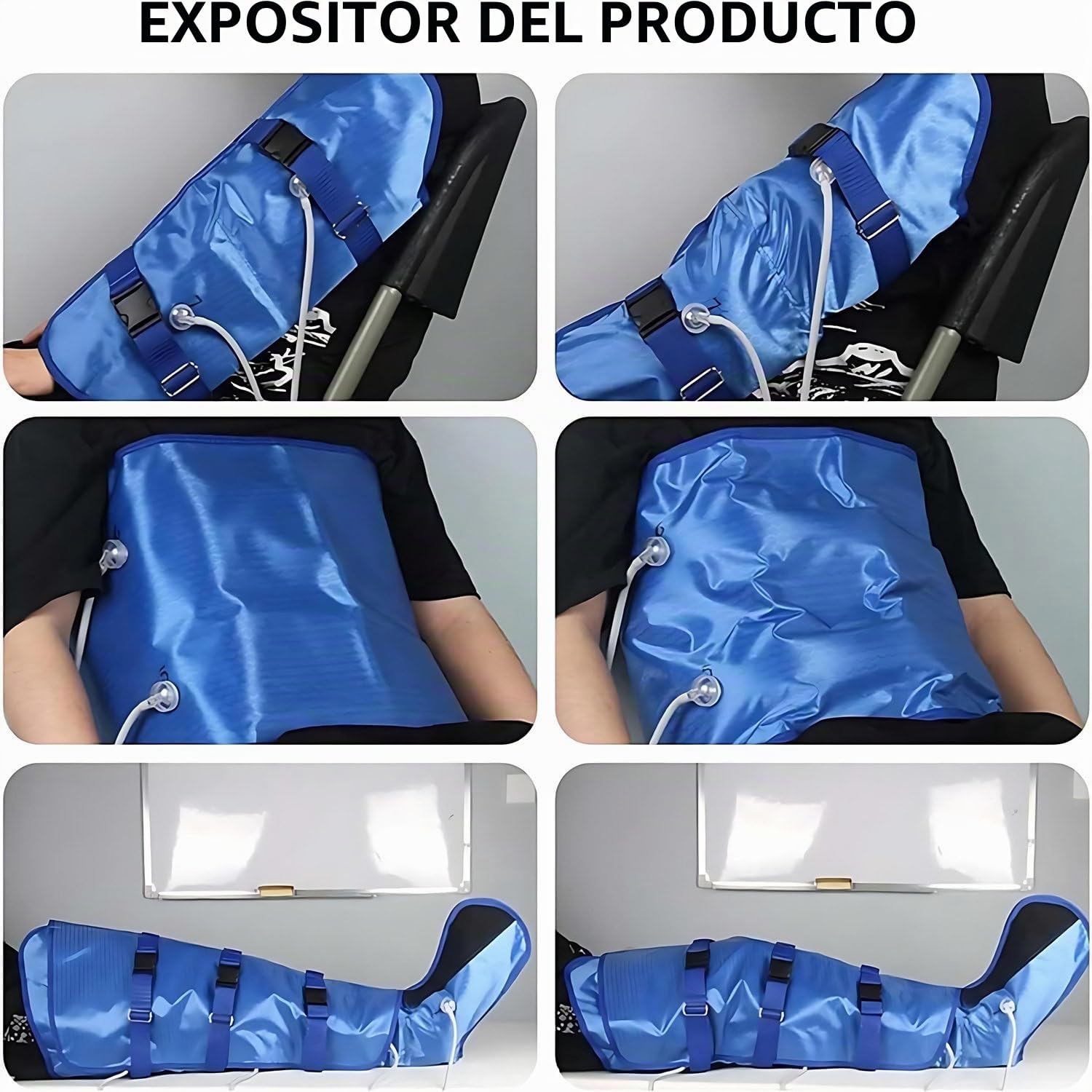 Máquina Drenaje Linfático, Masajeador Eléctrico Brazos Y Cuello, Traje De Adelgazamiento con Presión Aire 16 Bolsas Aire, Presoterapia, Masaje De Presión De Aire, Traje Drenaje Linfático