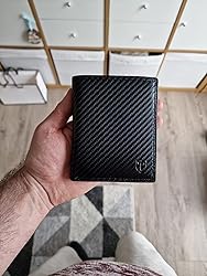 TEEHONu00ae RFID Blocking Carbon Fibre Leather Wallet Dominican Republic