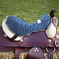 Vista 4 de Harrison Howard Trail Seat Saver Western Tack - Almohadilla de montar con parte inferior de cojín que ayuda a distribuir la presión de la espalda