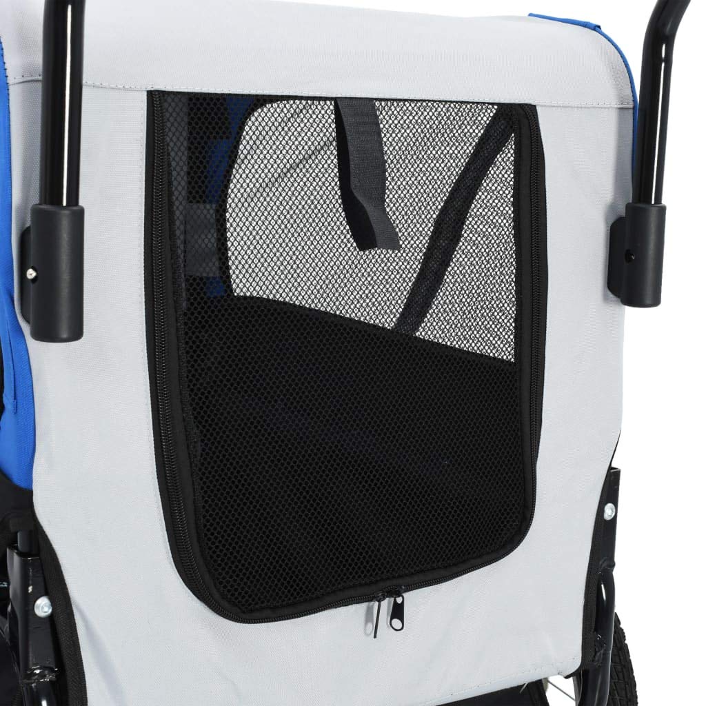 Amazon | vidaXL 2-in-1 ペット用 自転車トレーラー＆ジョギング