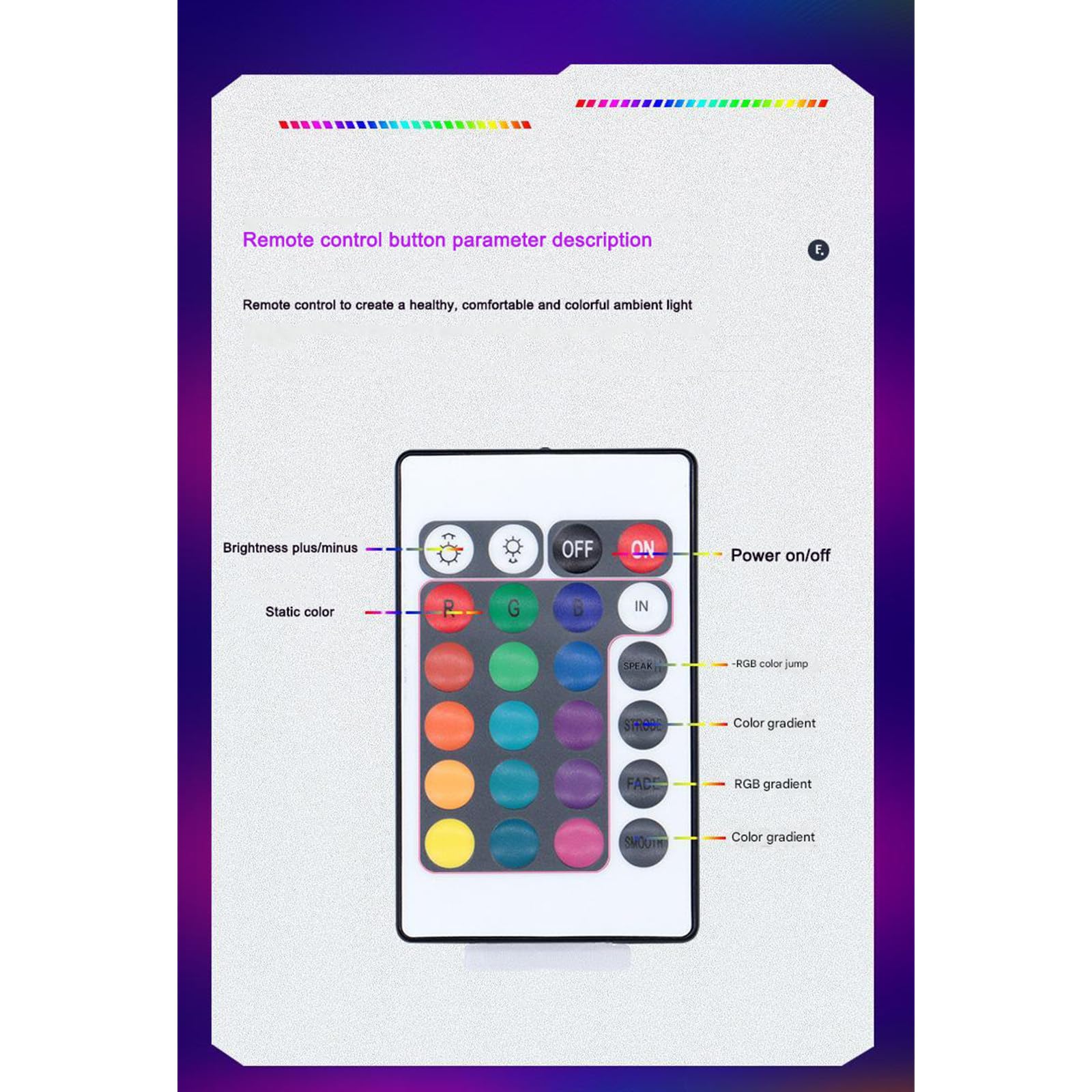 Juego de tiras de luces inteligentes con wifi, control remoto de 24 teclas, tiras de luces de música, tiras de luces de ambiente de silicona flexibles, tiras de luces LED de 20 m, paquete de 2