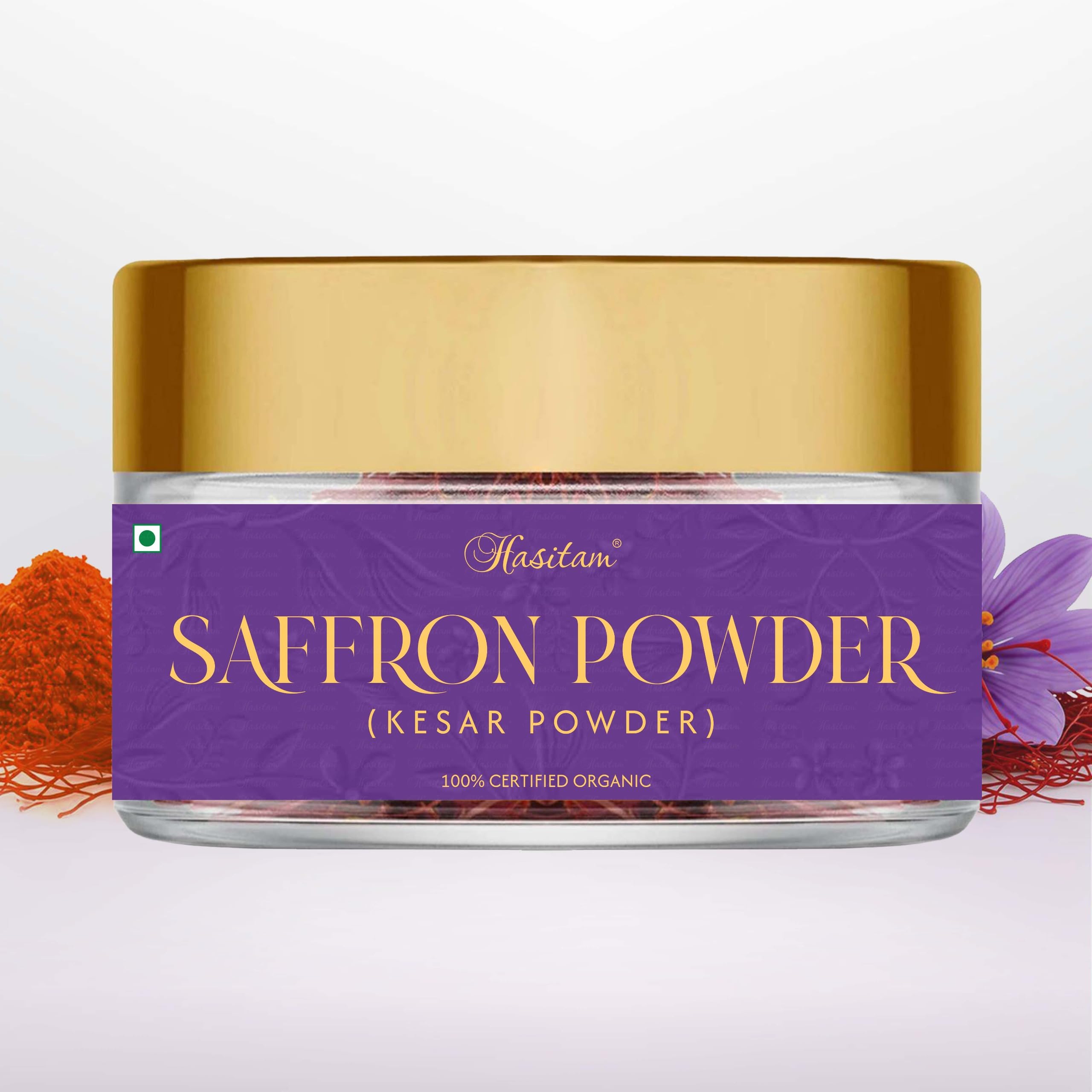 Hasitam SAFFRON Powder 5Gm, World's Finest Wonder Spice Saffron (Kesar