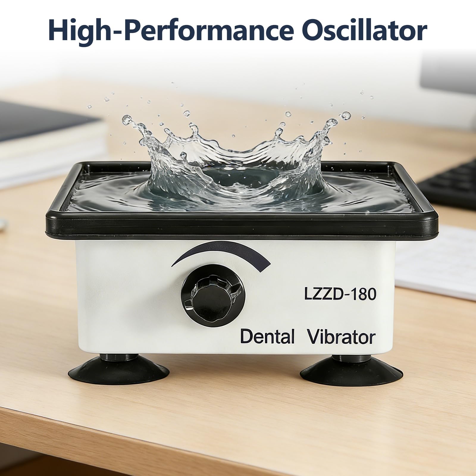 150W Rüttelplatte Gips, Elektrisch Gipsrüttler Dental Rüttelplatte Oszillator Square,7in Rüttelplatte Elektrisch Gips, Dentalrüttler Gips Gießen Einstellbare Geschwindigkeit für Mischen von Gips