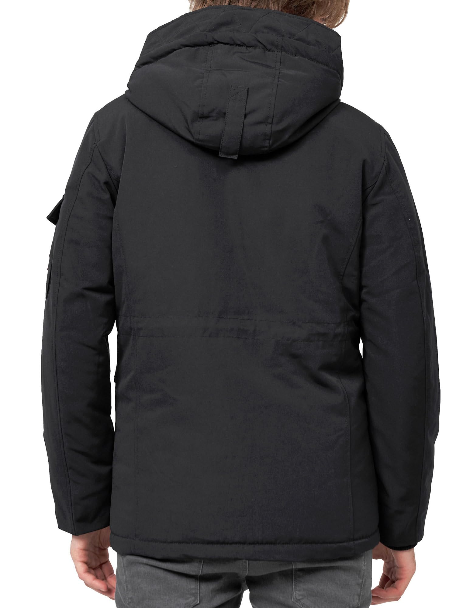 Indicode Herren Ocala Herrenmantel mit verdeckter Knopfleiste und 6 Taschen | Eleganter Herrenmantel mit verdeckter Knopfleiste, Businessmantel, Winterparka, Wollmantel, Wintermantel für Männer