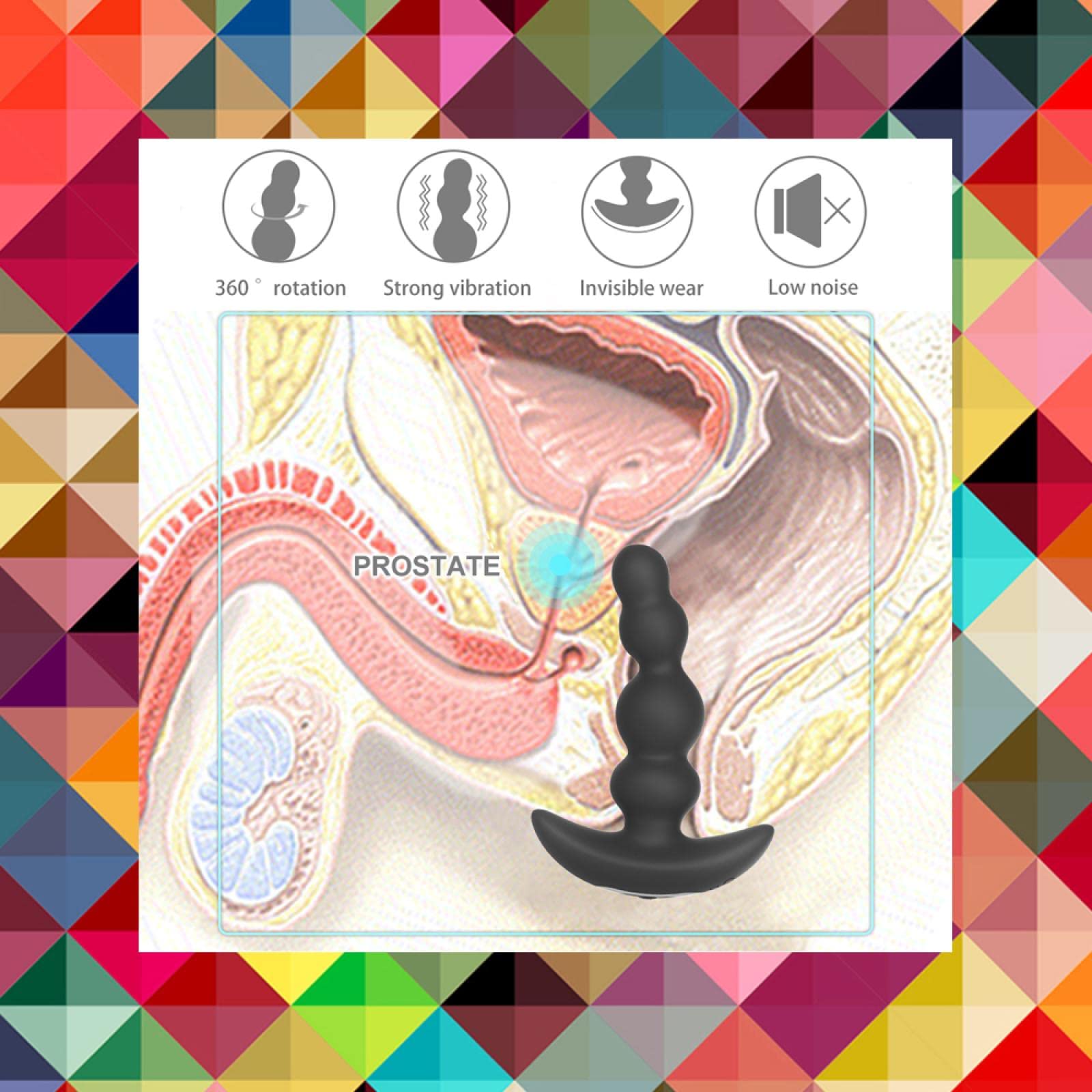 Dona Vibratori App Vibratori anali Massaggiatore prostatico maschile Vibratore plug anale 360 ​​Rotazione Dildo Vibratori Giocattoli sessuali per uomini Stimolatore prostatico