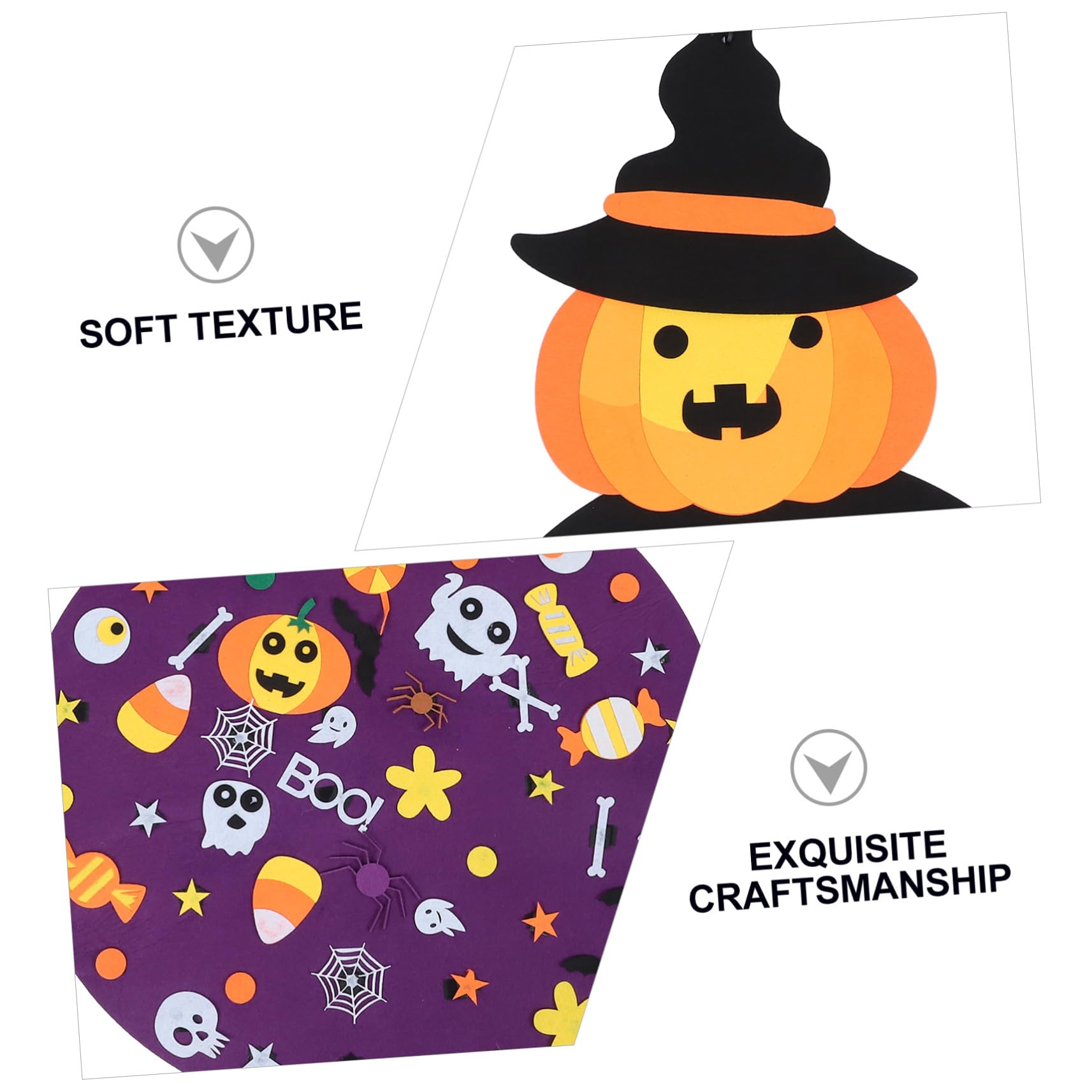 2pezzi Addobbo Di Halloween Feltro Con Ciondolo Forma Di Decorazione Adatta Per Feste e Interni Atmosfera Festiva Duratura e Unica Per La Tua Casa