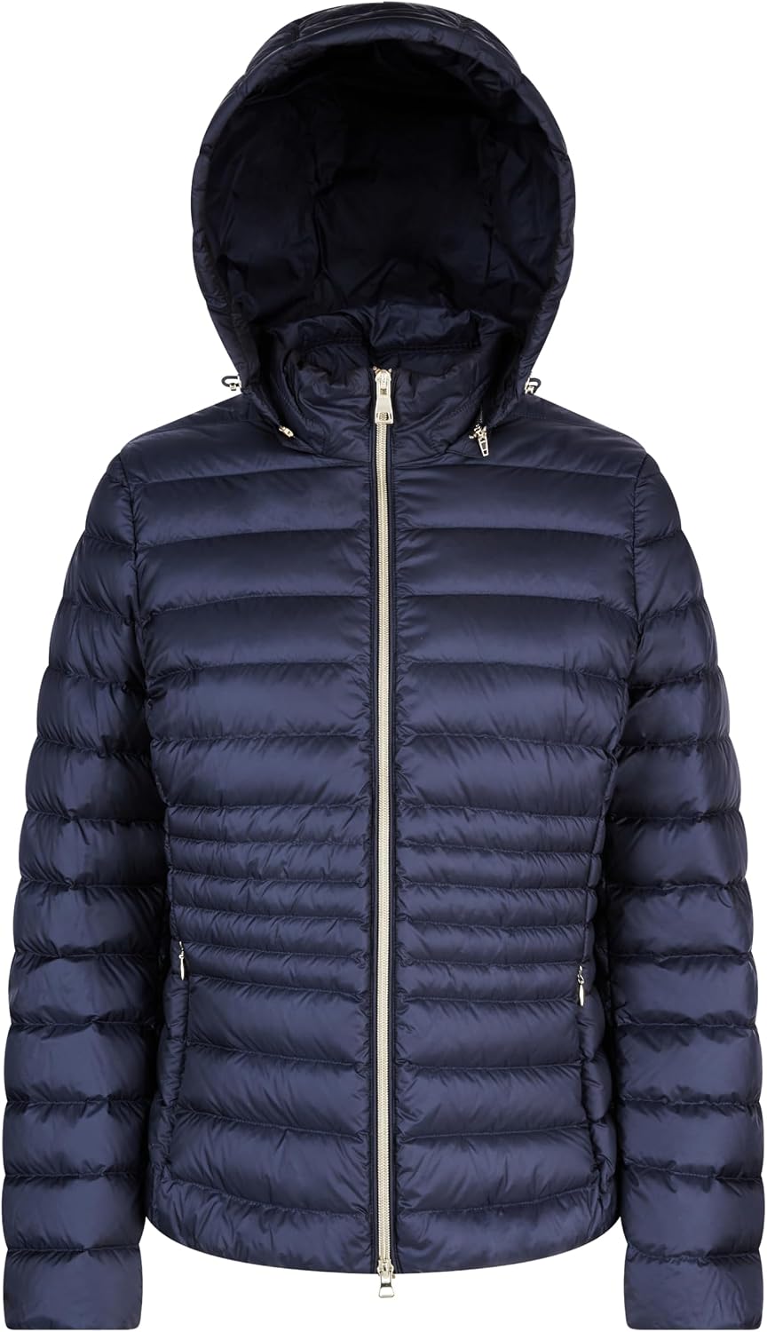 Geox Woman D JAYSEN DOWN Jacket NAVY BLZER_38, granatowy blezer, 32