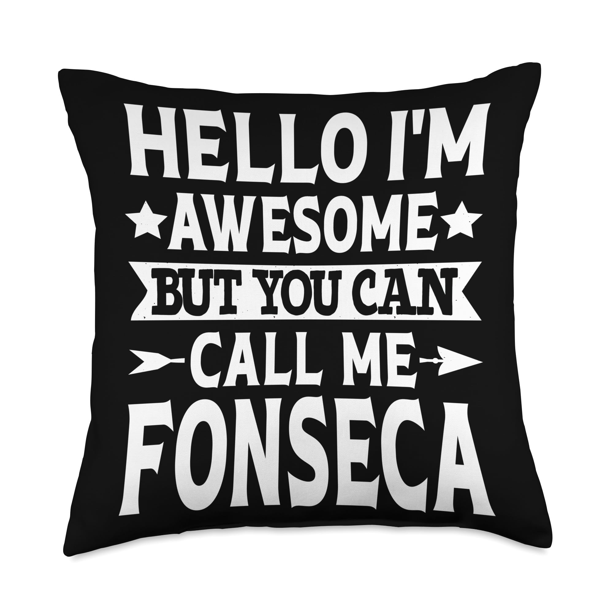 Fonseca Surname Call Me Fonseca Family Last Name Fonseca Throw Pillow