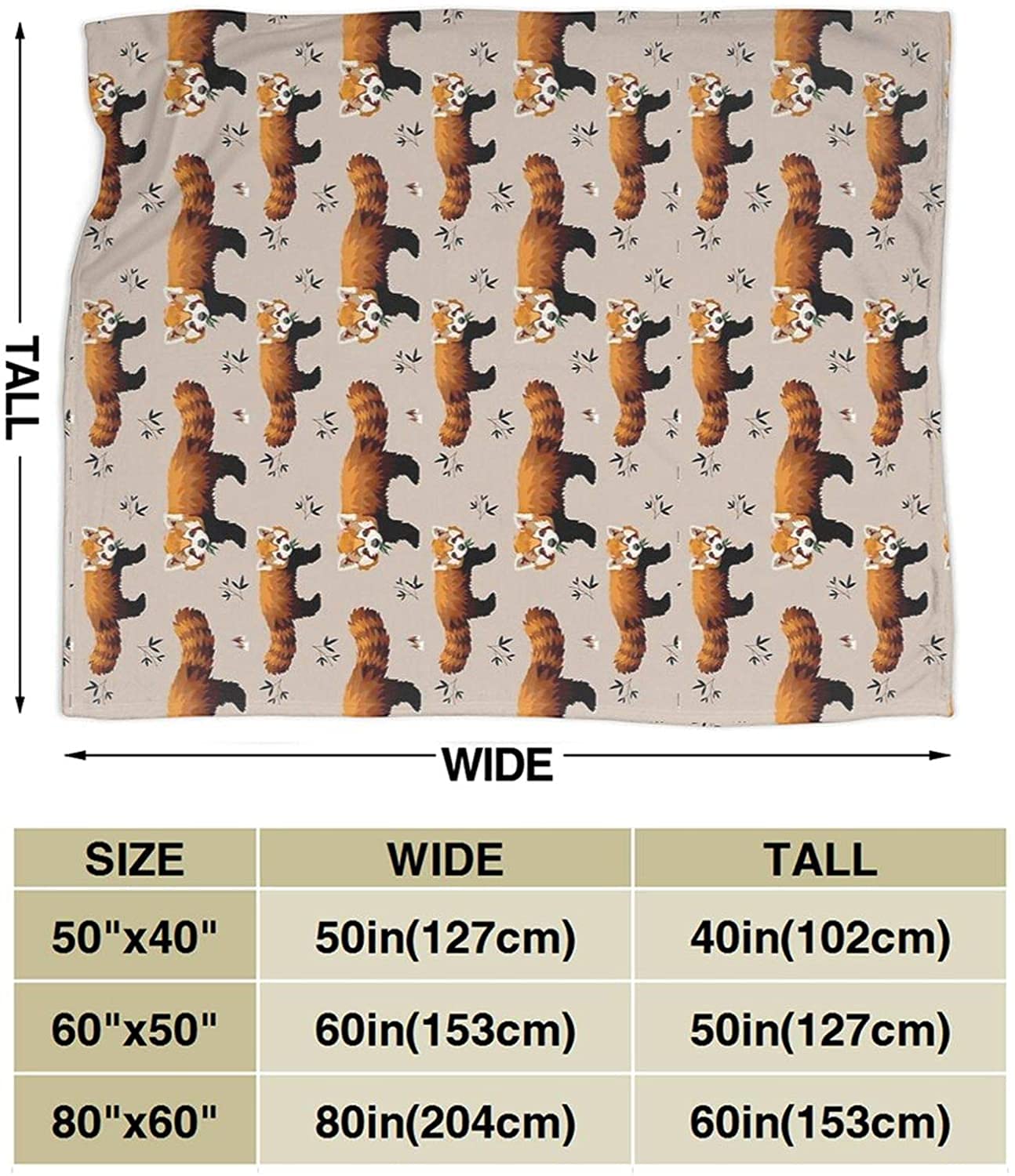 Enchanting Red Panda Plüsch-Überwurfdecke – Ultraweicher Flanell, 127 X 152 Cm, Anti-Pilling & Maschinenwaschbar – Perfekt Für Couch, Bett & Reisen