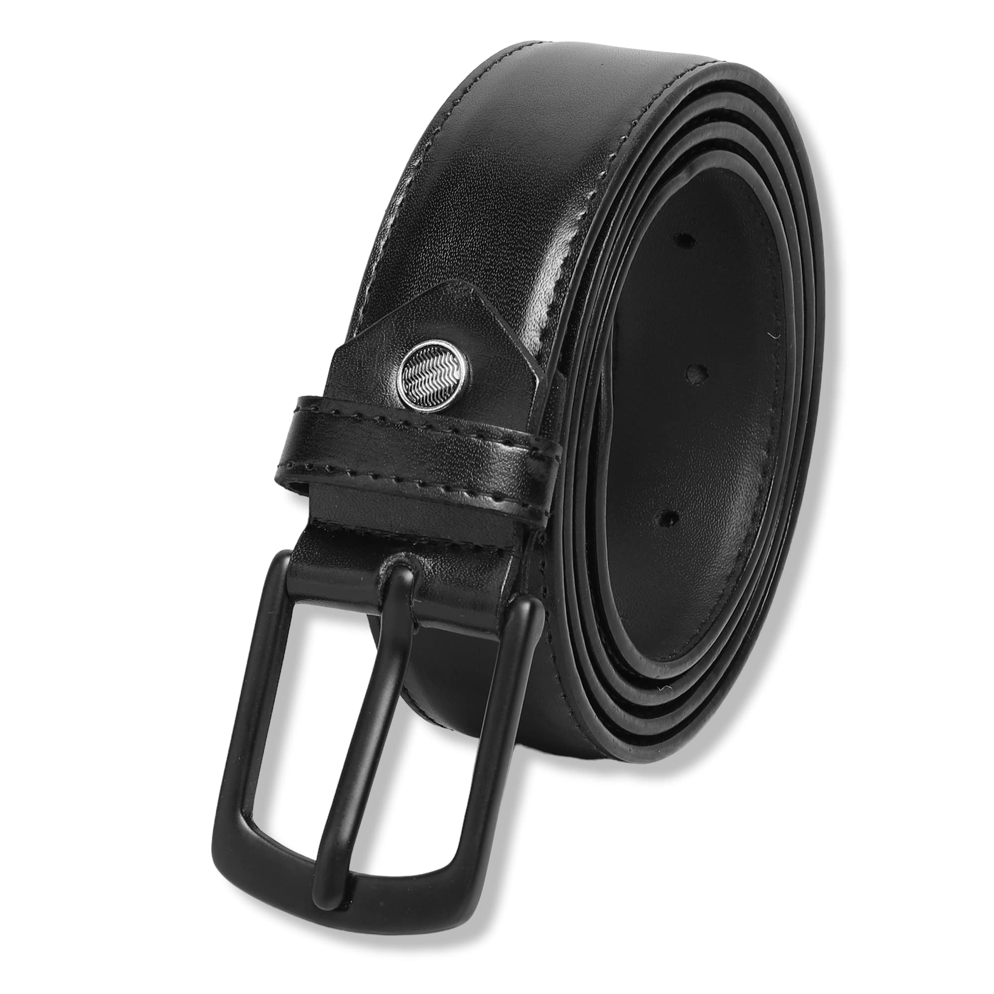 Men' PU Leather Belt, (Black,Brown,Tan)-image-30